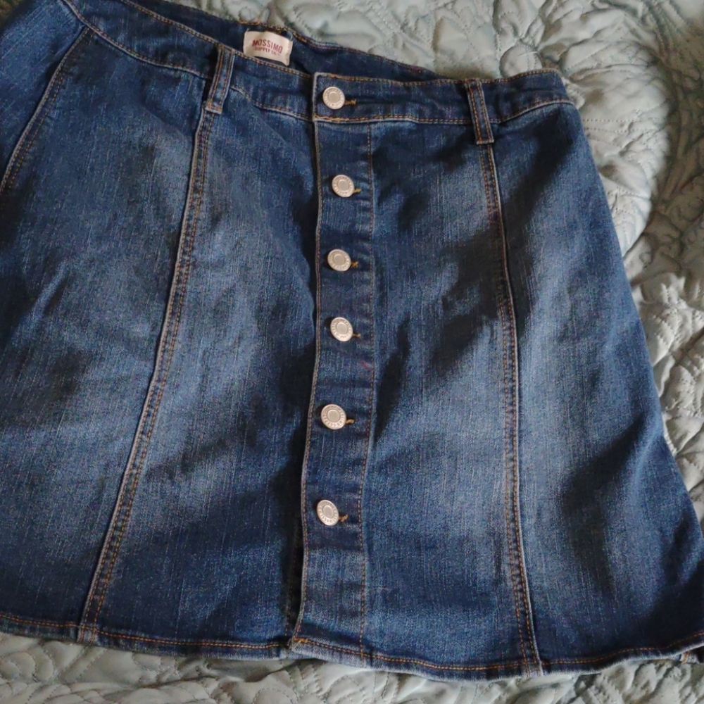 Mossimo button front mini skirt 16